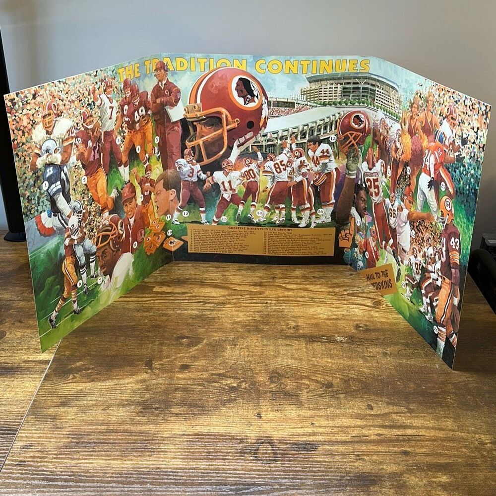 Redskins Greatest Moments‎ in RFK History Poster Gibbs Jurgensen Lombardi
